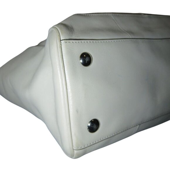 Coach Legacy Candace Leather Carryall Cream Zebra Print Satchel Handbag 23409 - Picture 7 of 16